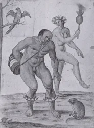 Indiani brasiliani che danzano